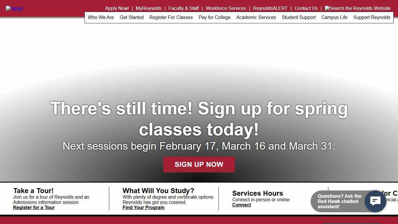 College that fits your life. Reynolds Community College